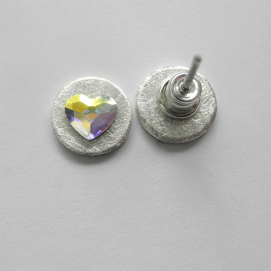kolczyki swarovski Kolczyki Swarovski SERDUSZKO 