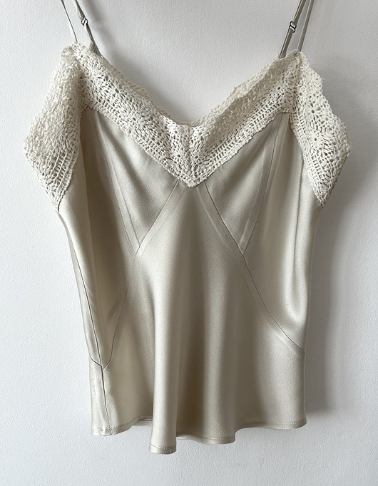 topy damskie Top z koronką i regulowanymi ramiączkami Celine