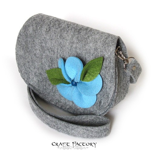 Spring Bloom in Light Blue - mała listonoszka Craft Factory