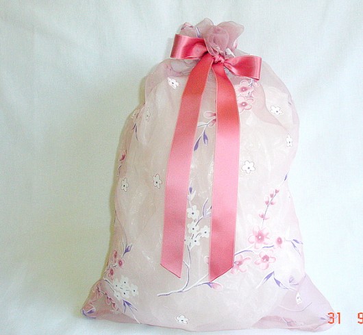 DE LUXE - pink organza metka by traczka