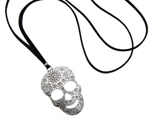 Wisior-"Flower skull" XXXDiamicArt