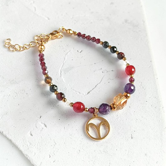 bransoletki z kamieni naturalnych BARAN - zodiac collection - PREMIUM - nowa wersja