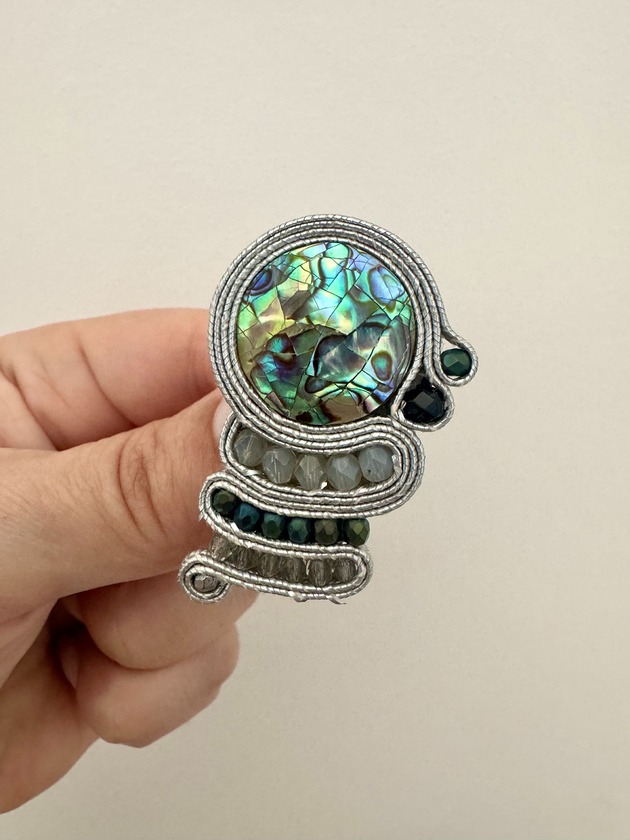 broszki Broszka sutasz z masą perłową