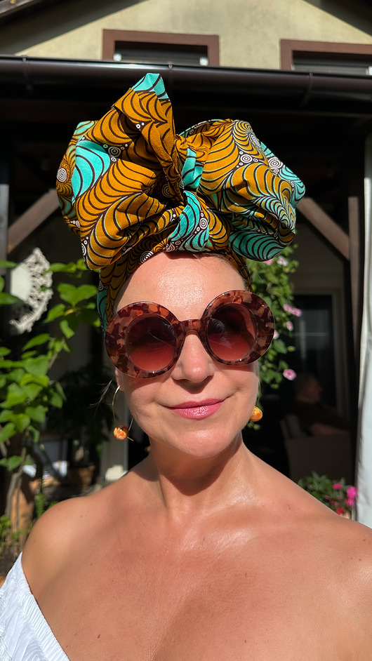 czapki damskie Chusta na turban MACHEL