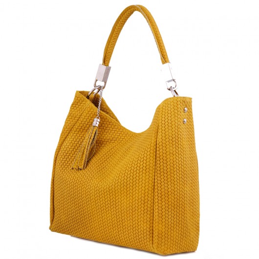Elegancka torebka damska, CARMEN 03 YELLOW Vera Bags
