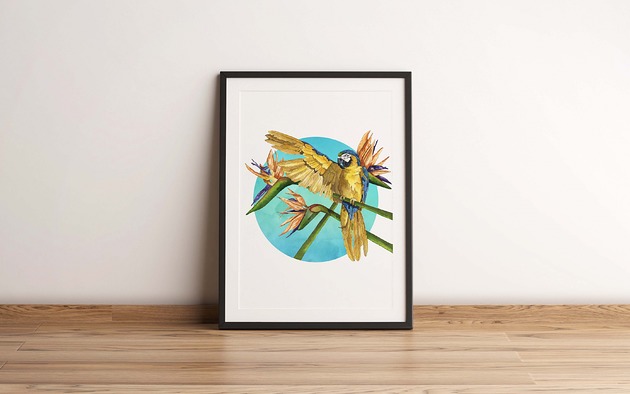 plakaty Plakat :Papuga i strelicja", A3