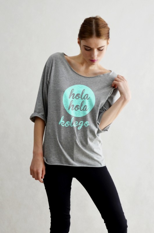 HOLA - oversize 3/4 szary GAU great as You