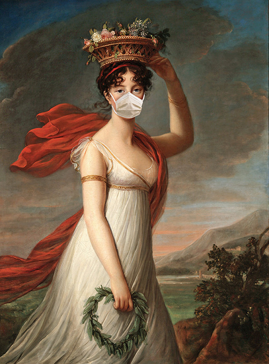 obrazy Lady in a mask  - dekoracja ścienna