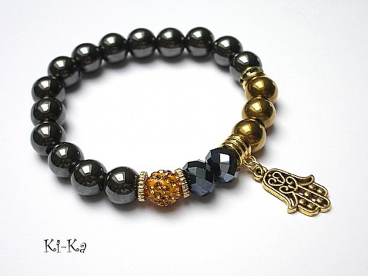 KOLEKCJA  RICH - Hamsa gold KiKa pracownia