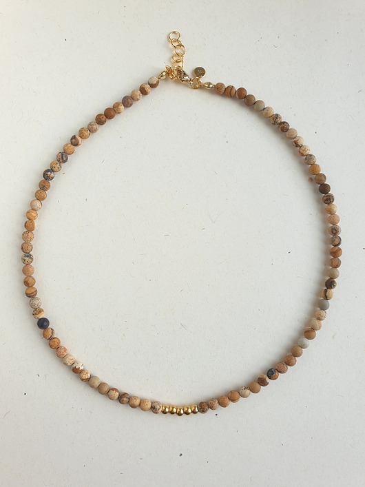 chokery Naszyjnik UNO jaspis obrazkowy