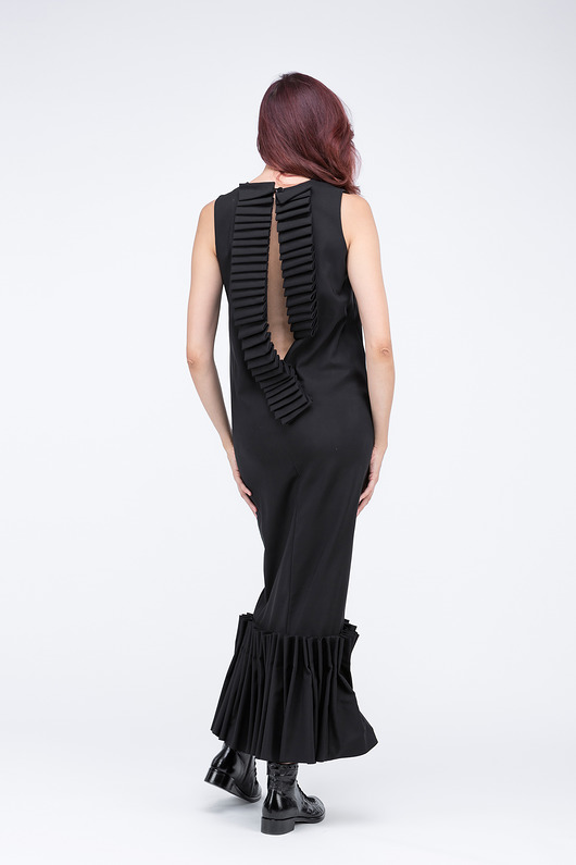 sukienki maxi damskie Frill dress