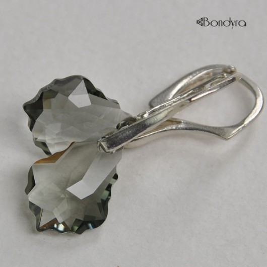 kryształ Swarovski Baroque Black Diamond Bondyra Design