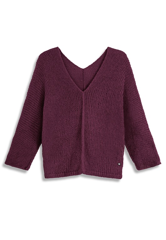 swetry damskie  Alpaka sweter Liliana - wino