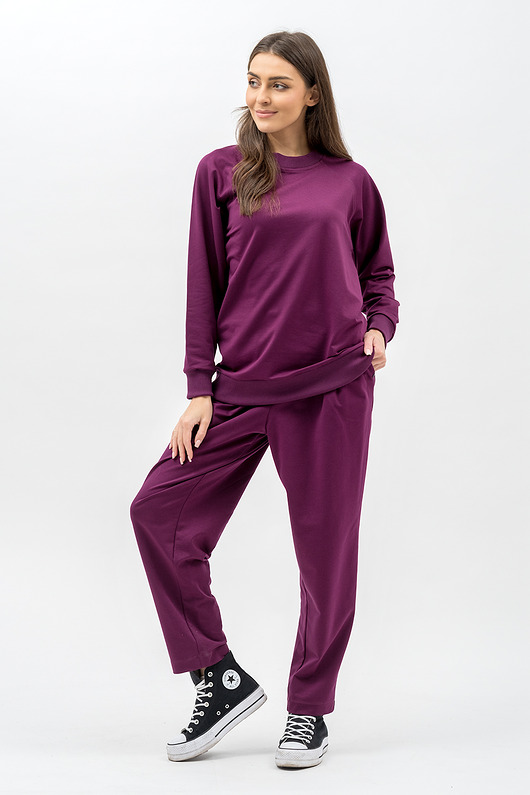 ubrania różne Komplet dresowy damski "ADALET" bakłażan