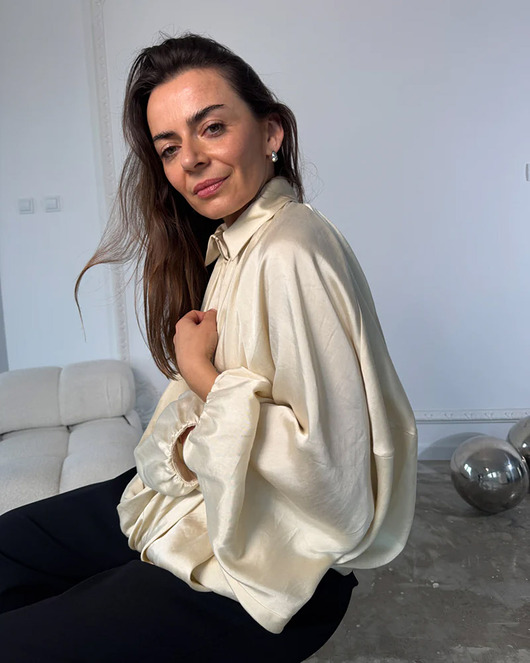 koszule damskie  Koszula Emotion beige lyocell