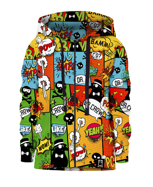 bluzy dla chłopców Bluza Zamek Chłopiec DR.CROW Komiks