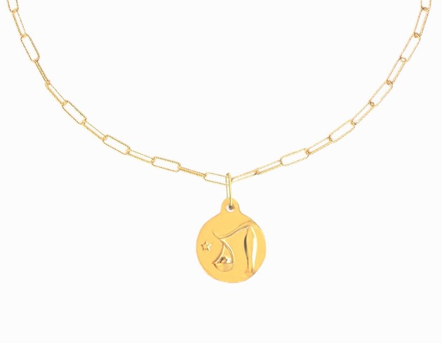 Waga- Znak Zodiaku -Naszyjnik z Medalionem Ker Jewellery