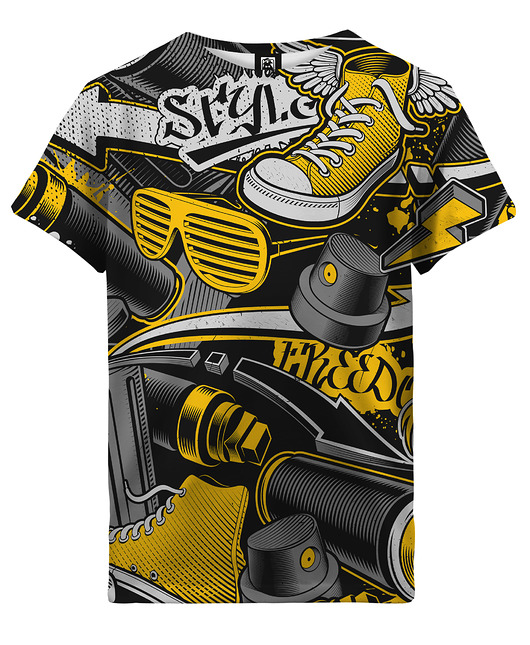 t-shirty dla dziewczynki T-shirt Girl DR.CROW Street Graffiti