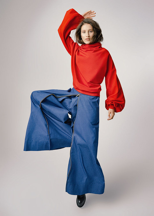 Spodnie denimowe damskie litfashion