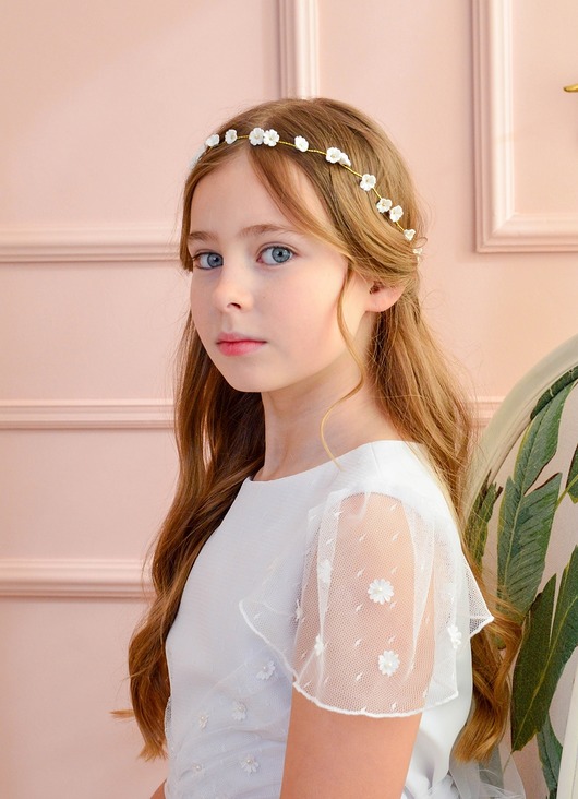 wianki komunijne Wianuszek z kwiatkami Daisy