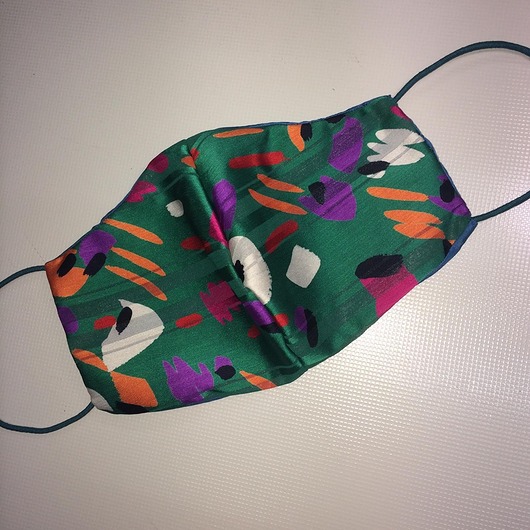 maseczka zielona 100% jedwabiu senveniu