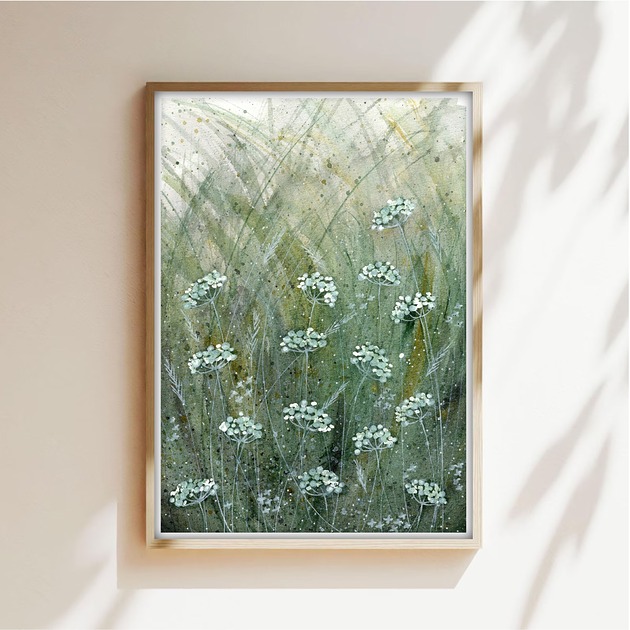 obrazy Oryginalna akwarela. Łąka A5