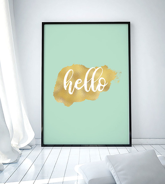plakaty Plakat Hello