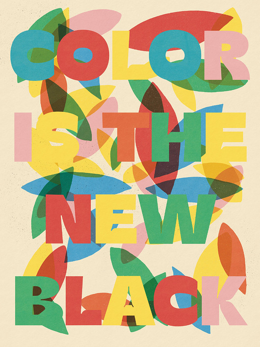 plakaty Plakat Color is the new black
