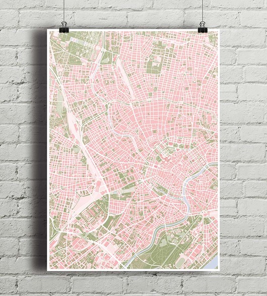 plakaty Wiedeń - plakat kartograficzny