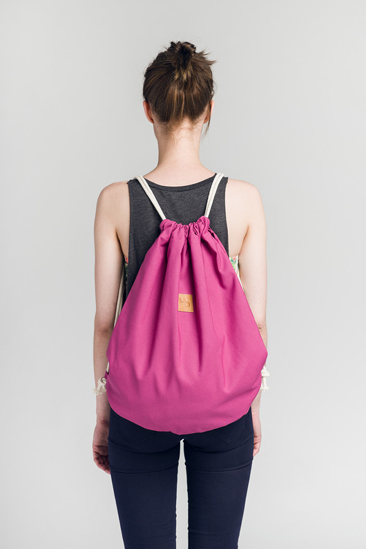 Różowy plecak - Lootbag classic / fuchsia Lootbag