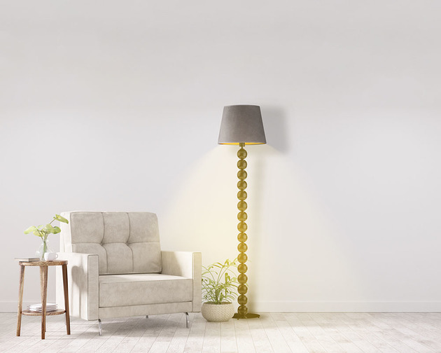 lampy podłogowe Stylowa lampa stojąca BANGKOK VELUR