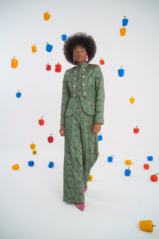 spodnie materiałowe damskie Spodnie Retro Chic