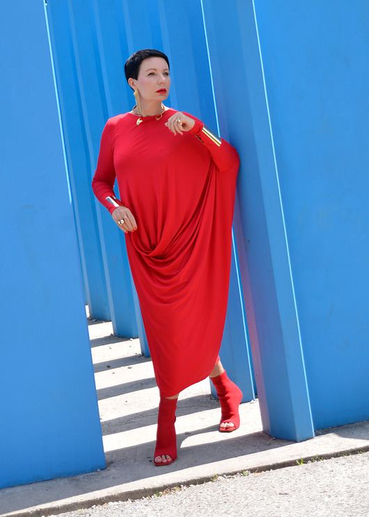 sukienki midi damskie New Dress woda Asymetryczna
