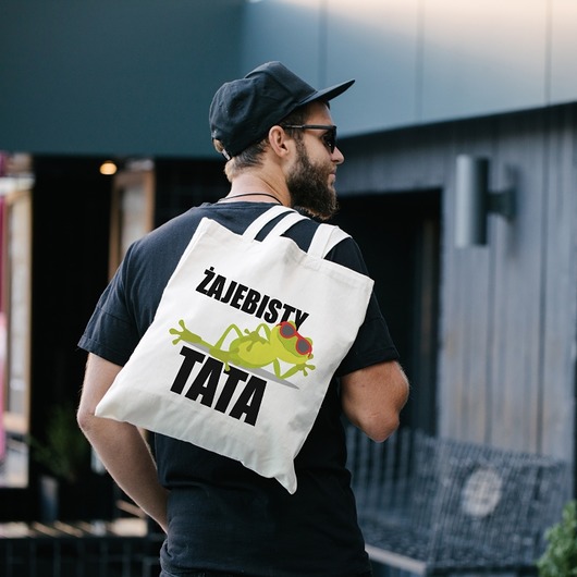 torby na zakupy Torba bawełniana "Żajebisty Tata"