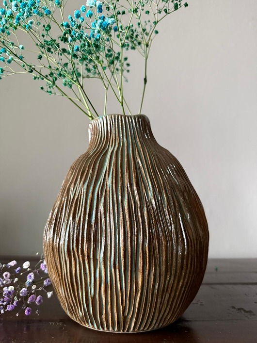 wazony Wazon ceramiczny "Deep Lines"