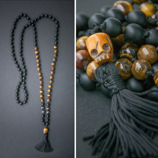 KALI MALA /// naszyjnik CZASZKA z kości bawołu NOMAD ACCESSORIES