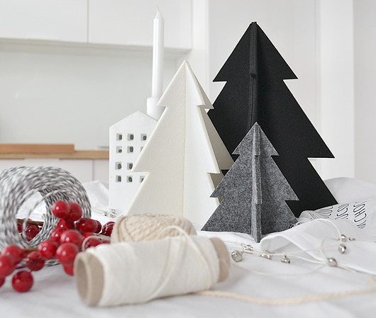 Filcowa choinka rozmiar S felt label