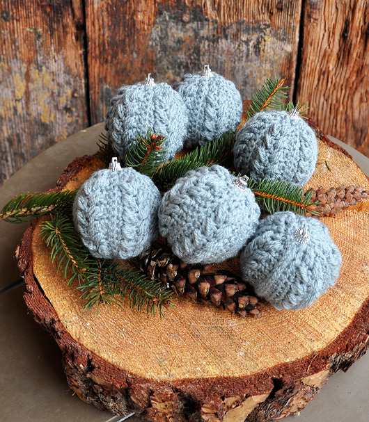 bombki Szydełkowe bombki 6szt