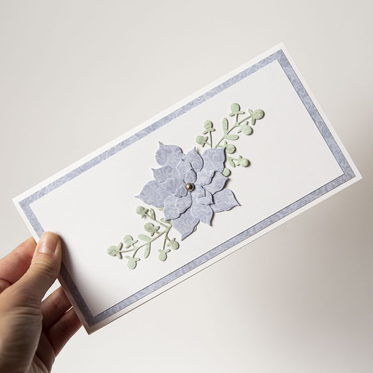 kartki świąteczne Kartka świąteczna z poinsecją