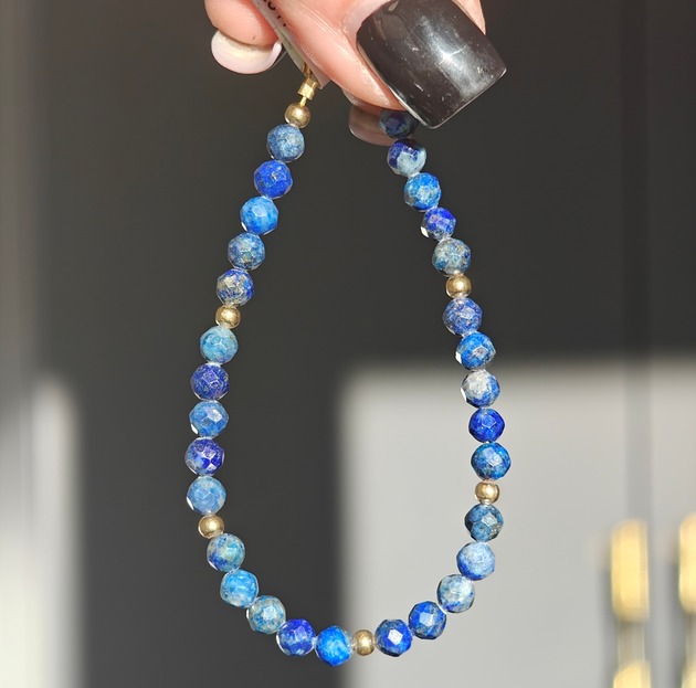 bransoletki z kamieni naturalnych Bransoletka lapis lazuli