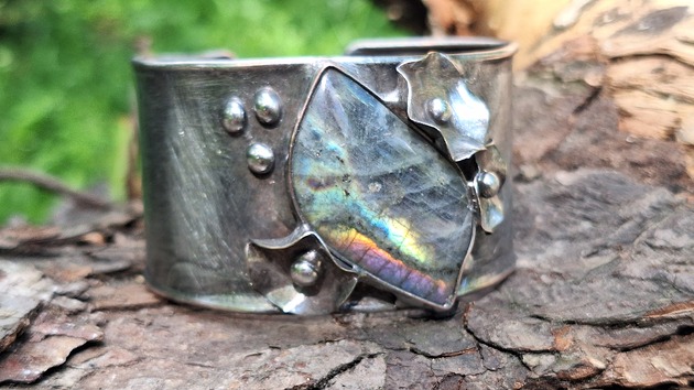 bransoletki wire wrapping Ogród - bransoletka regulowana