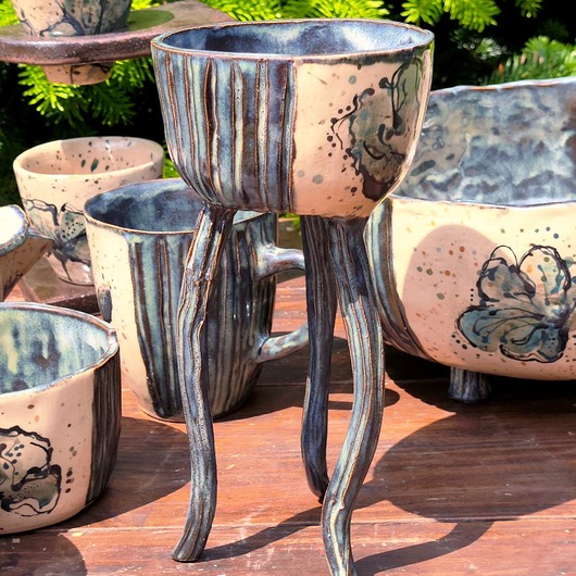cukiernice Ceramiczna cukiernica ręcznie malowana
