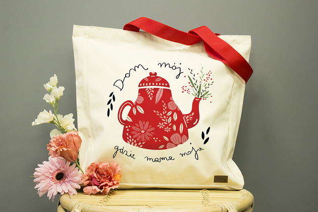 Torba bawełniana Dom mój(Dzień mamy) AllbagAllprints