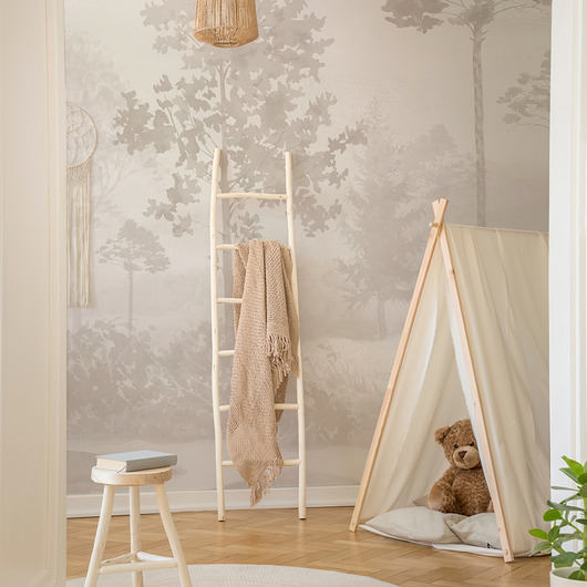 Mural Lost Forest Crema Motif