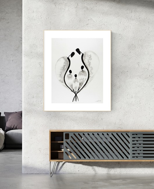 grafiki i ilustracje Grafika 40X50 cm wykonana ręcznie