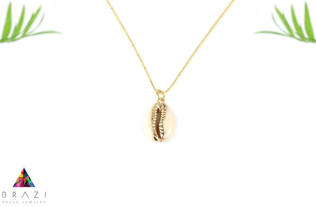 Naszyjnik Muszelka Złoto Brazi Druse Jewelry