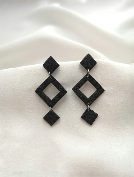 kolczyki z masy plastycznej Kolczyki Raw Elegance