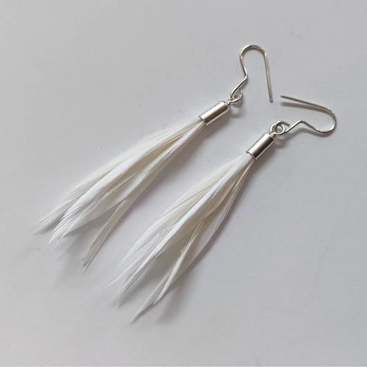 kolczyki z piórami PIÓRKO kolczyki