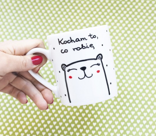 Kocham to, co robię - kubek porcelanowy miamilu