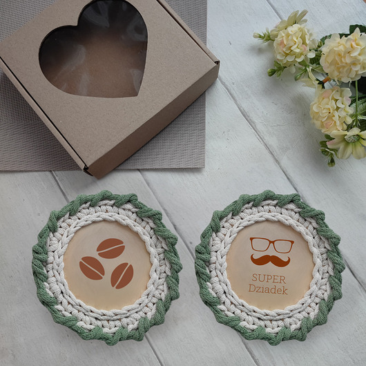 kuchnia - różne Podkładki pod kubek Dzień Dziadka prezent dla Dziadka